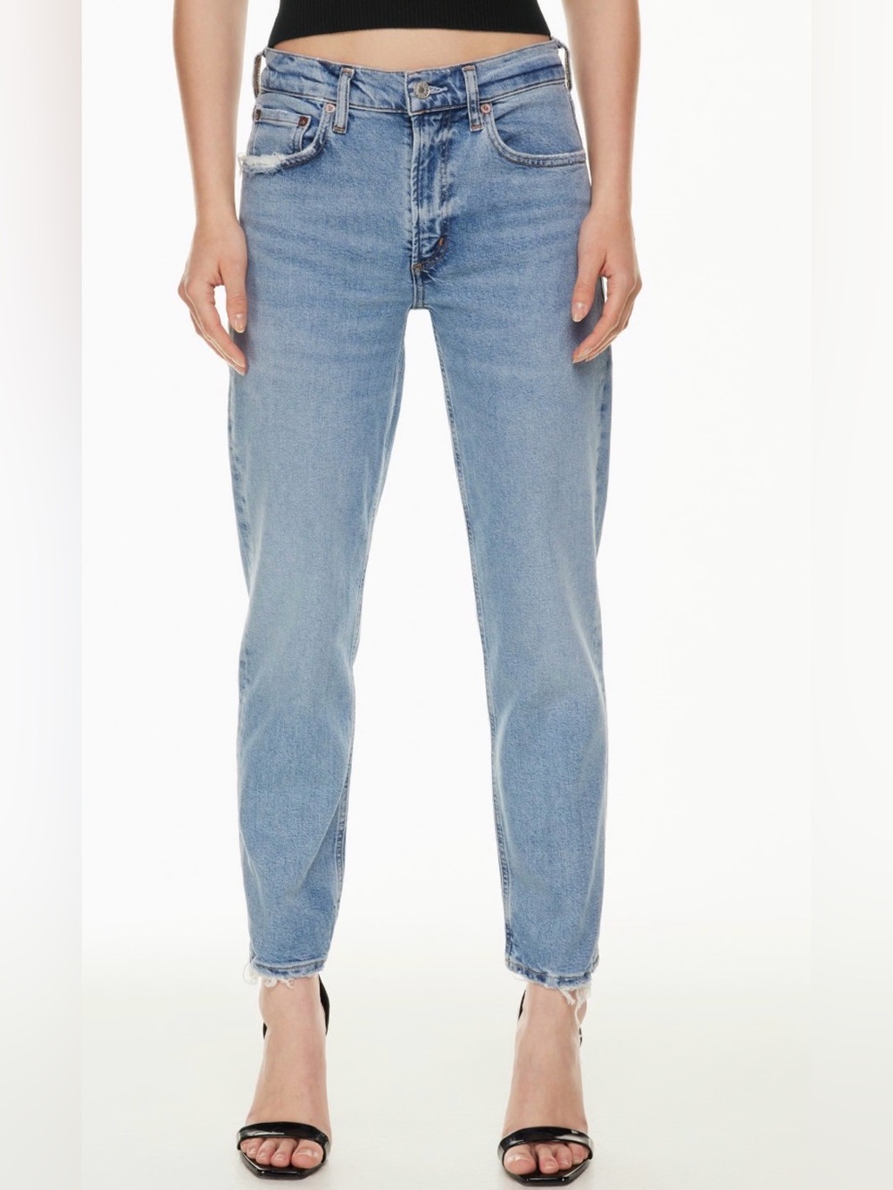 AGOLDE Kye Mid-Rise Straight Crop Jean